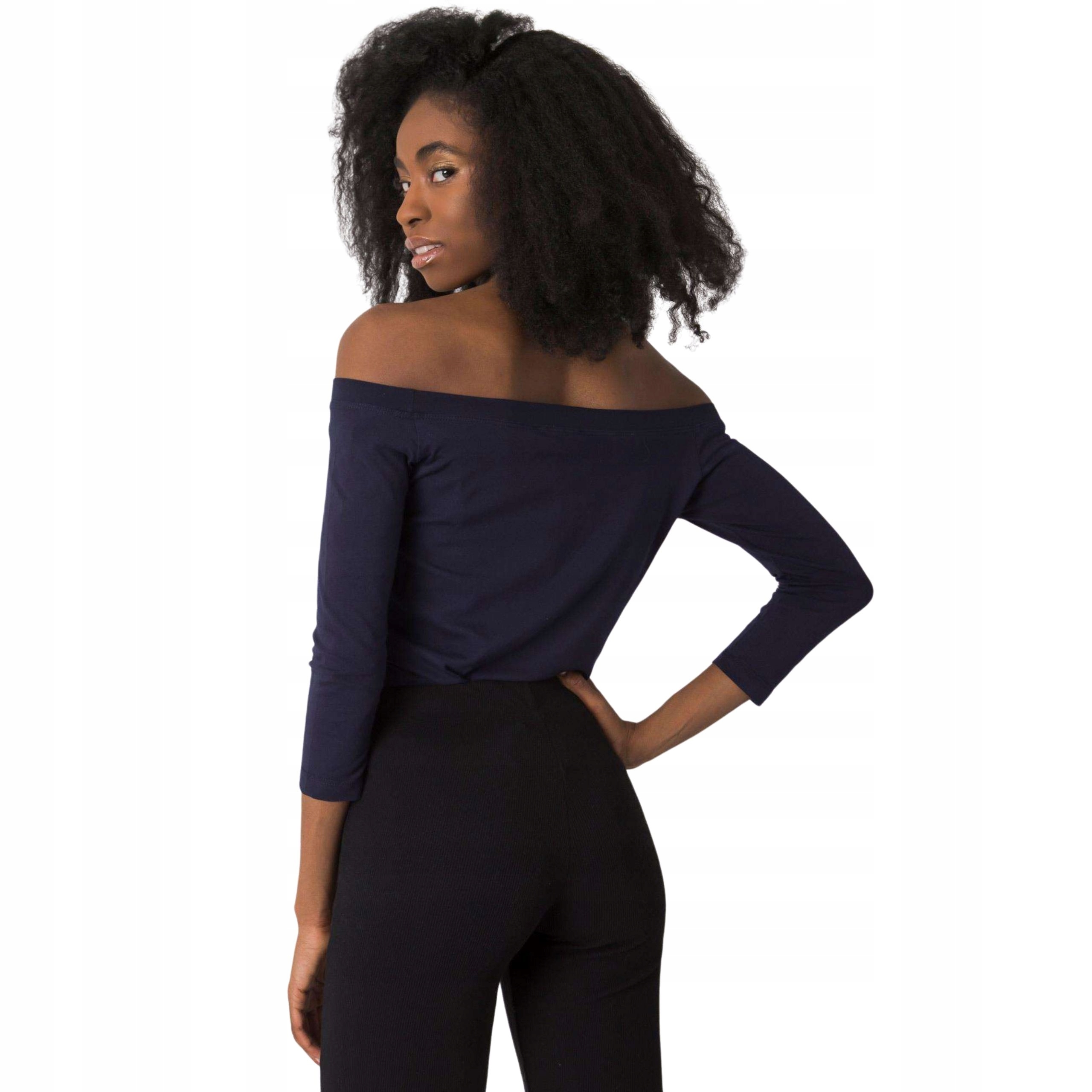 DAMSKA BAWEŁNIANA BLUZKA Z ODKRYTYMI RAMIONAMI M Marka inna