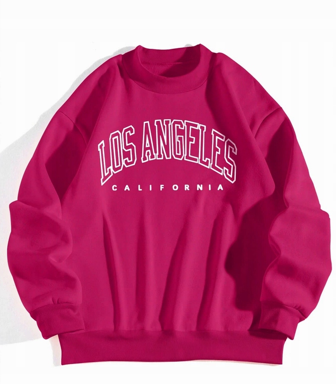 BLUZA DRESOWA DAMSKA NAPIS KOLORY OVERSIZE XS Model KM1