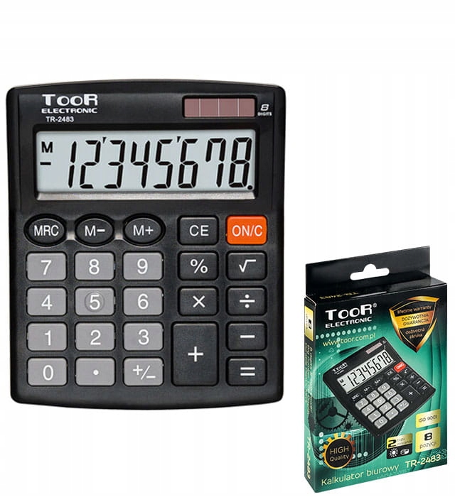 

Kalkulator biurowy Toor TR-2483 8-pozycyjny