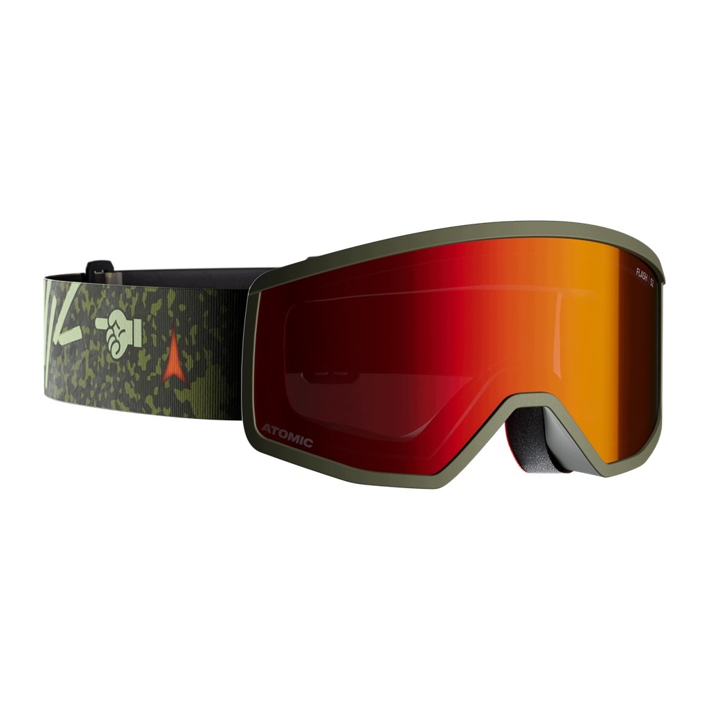 Juniorské lyžařské brýle Atomic Four Jr, velikost Xs, barva Flash Olive (olivová)