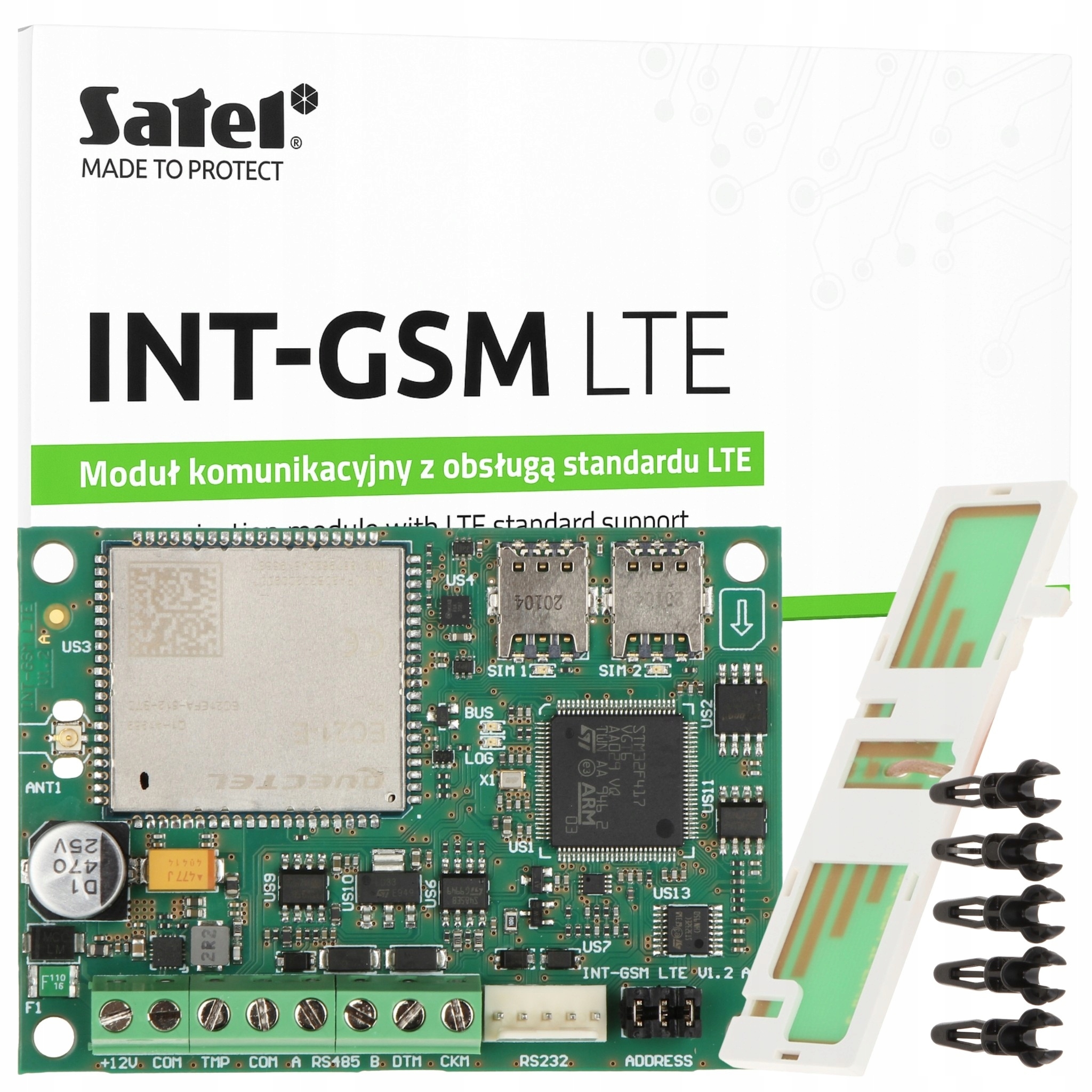 Moduł komunikacyjny Satel Int-gsm Lte z obsługą Lte Gsm do systemu Integra