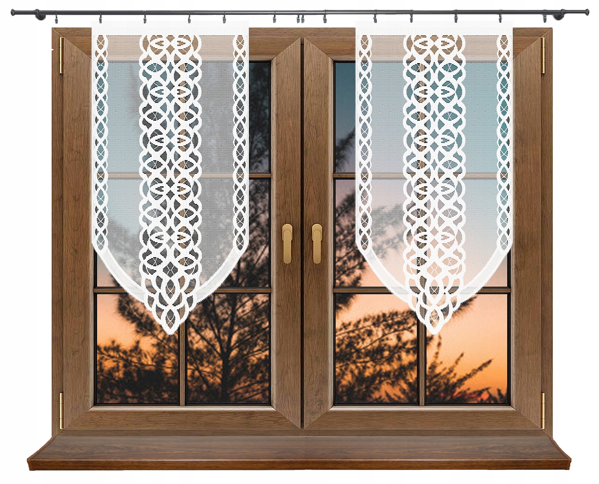 

Panel Ażur Firana Gotowa Żakardowa 60x120 Kira
