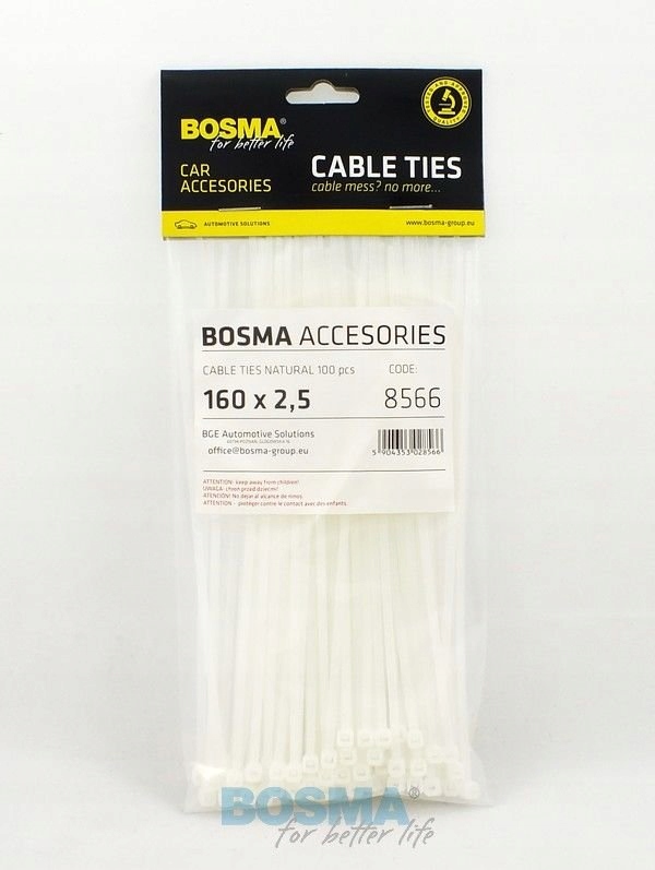

Opaska Kablowa 2,5X160 Biała 100SZT
