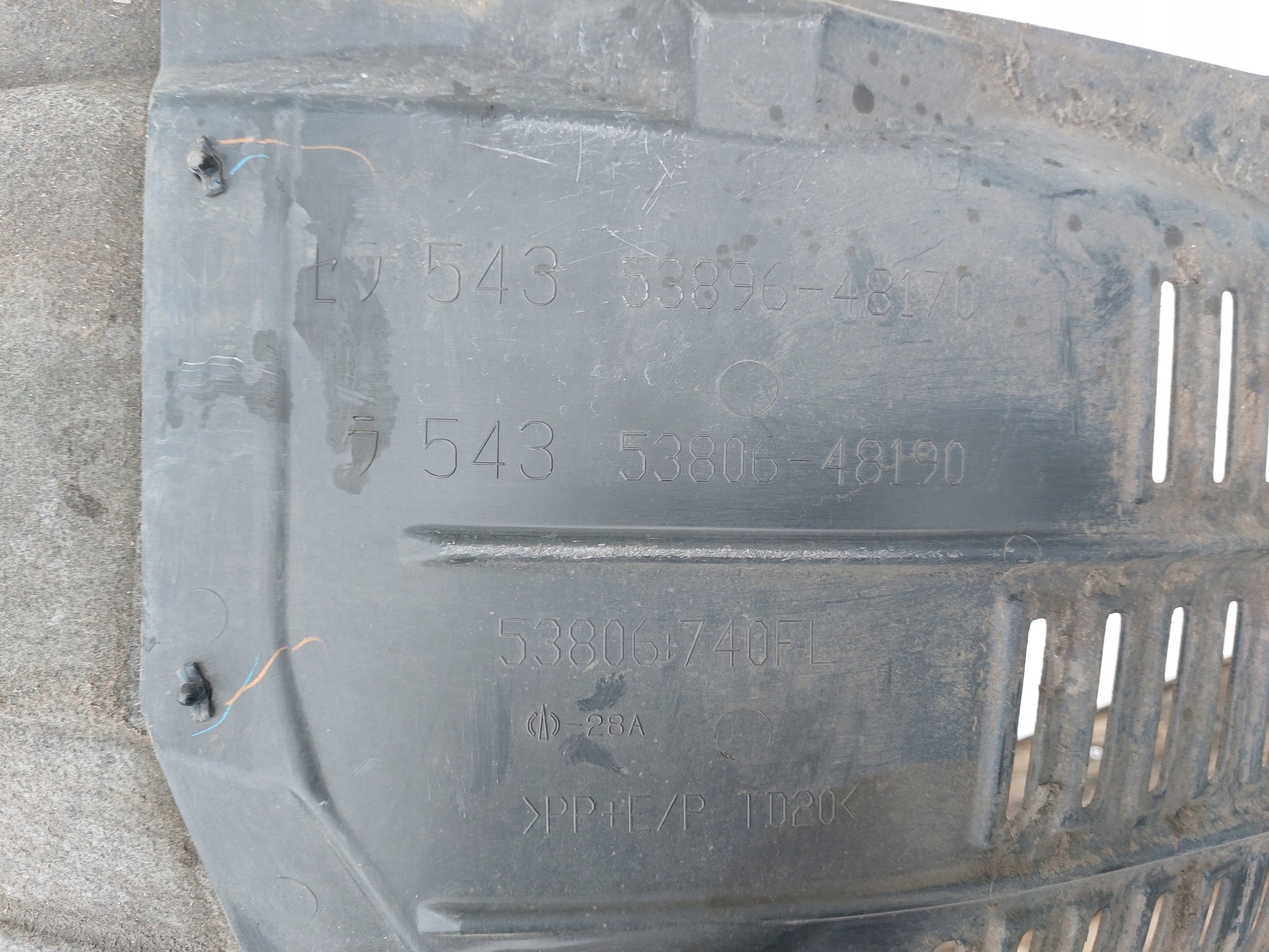 LEXUS RX450H IV NADKOLE LEWE PRZEDNIE 53806-48190 Producent części Lexus OE