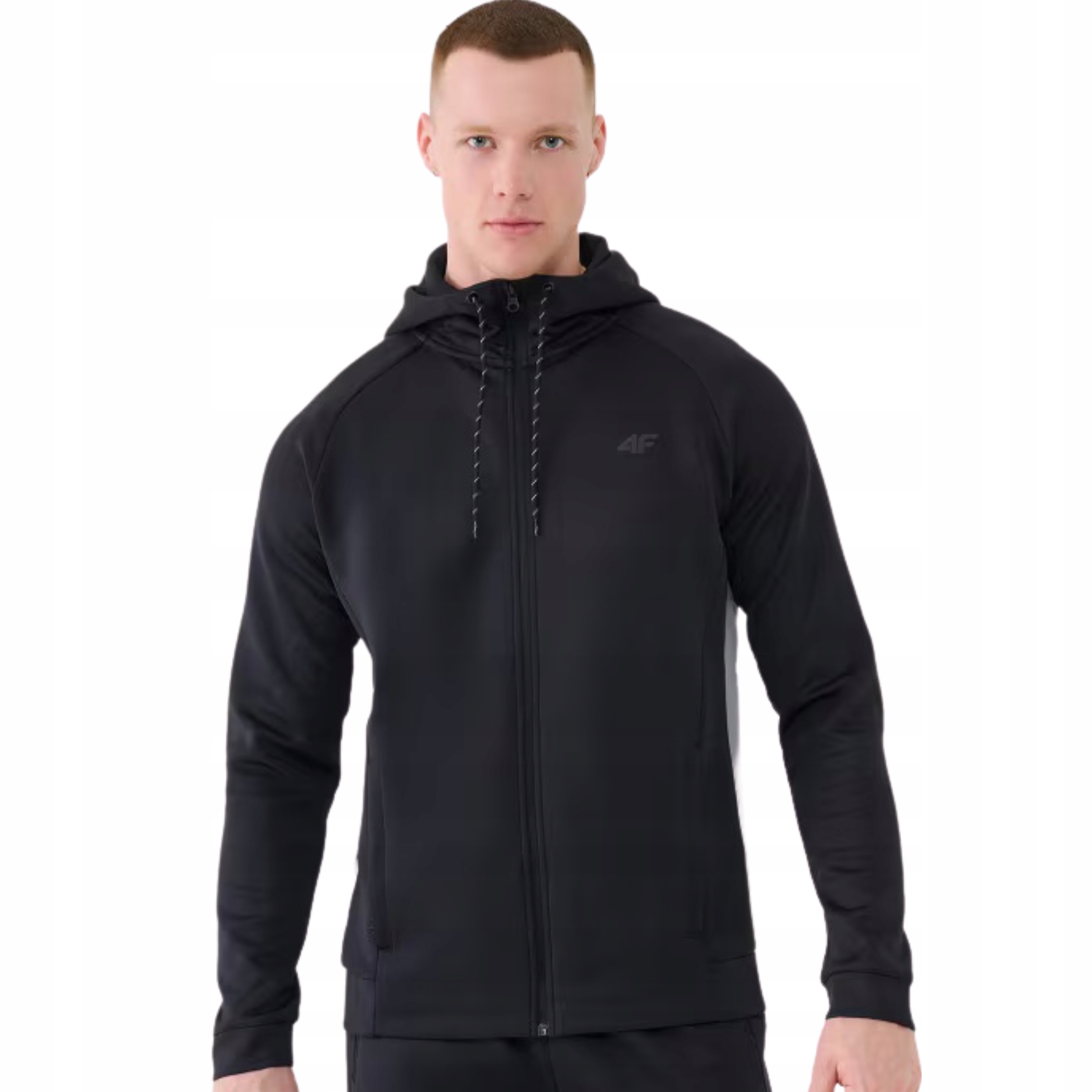 Męska Bluza Treningowa 4F Rozpinana Sportowa Z Kapturem Szybkoschnąca L