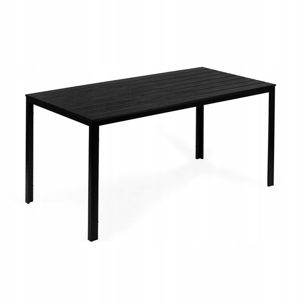 Zahradní Stůl Polywood Modernhome 156 X 78 CM Černý, Ocelový