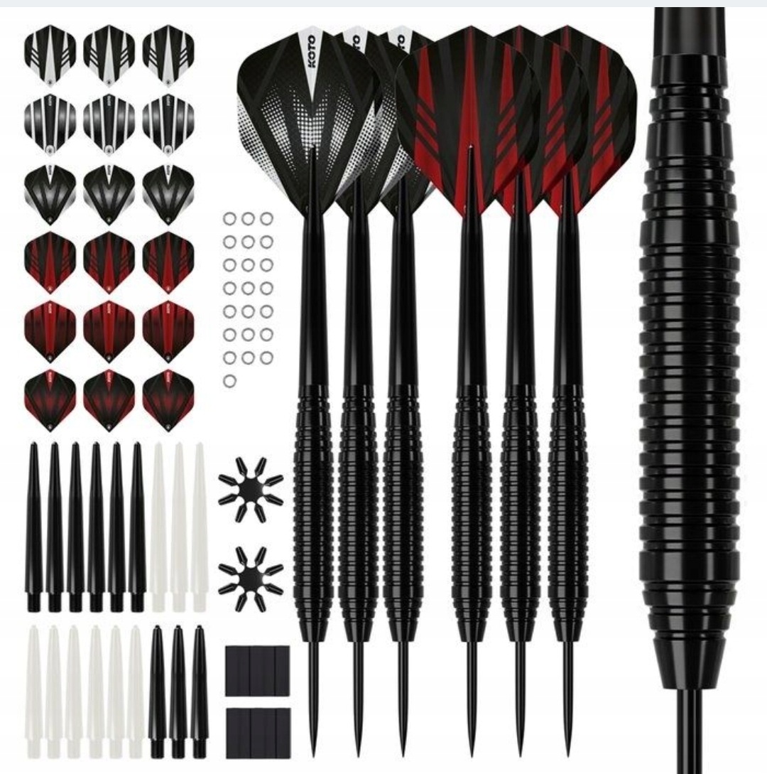 Lotki do darta steel) 6 sztuk akcesoria 90 sztuk.