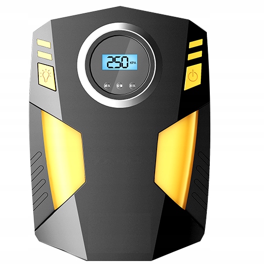 KOMPRESOR SAMOCHODOWY BEZOLEJOWY POMPKA DO KÓŁ ZESTAW SPRĘŻARKA 12V LED LCD Typ kompresor bezolejowy