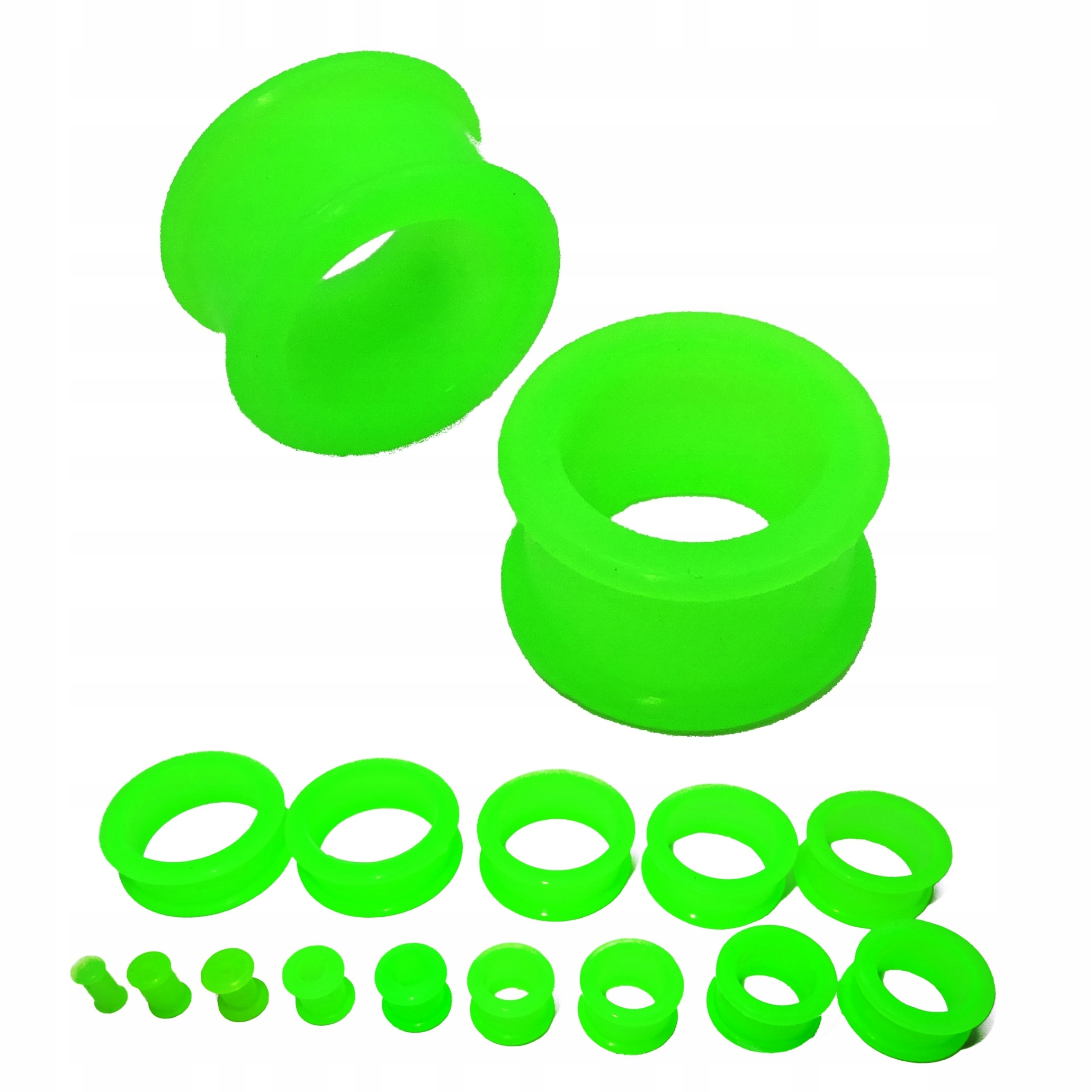 

Tunel Plug Do Uszu Silikonowy Zielony 18mm