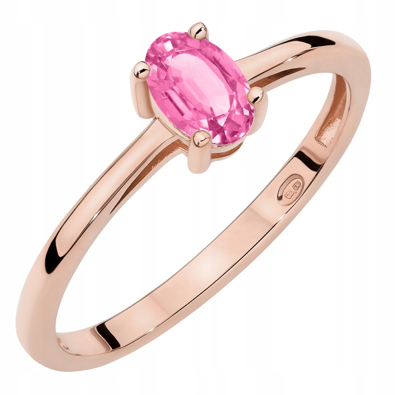 Zlatý Prstýnek Zásnubní pr. 585 s oválným topazem 0.50 ct 14k