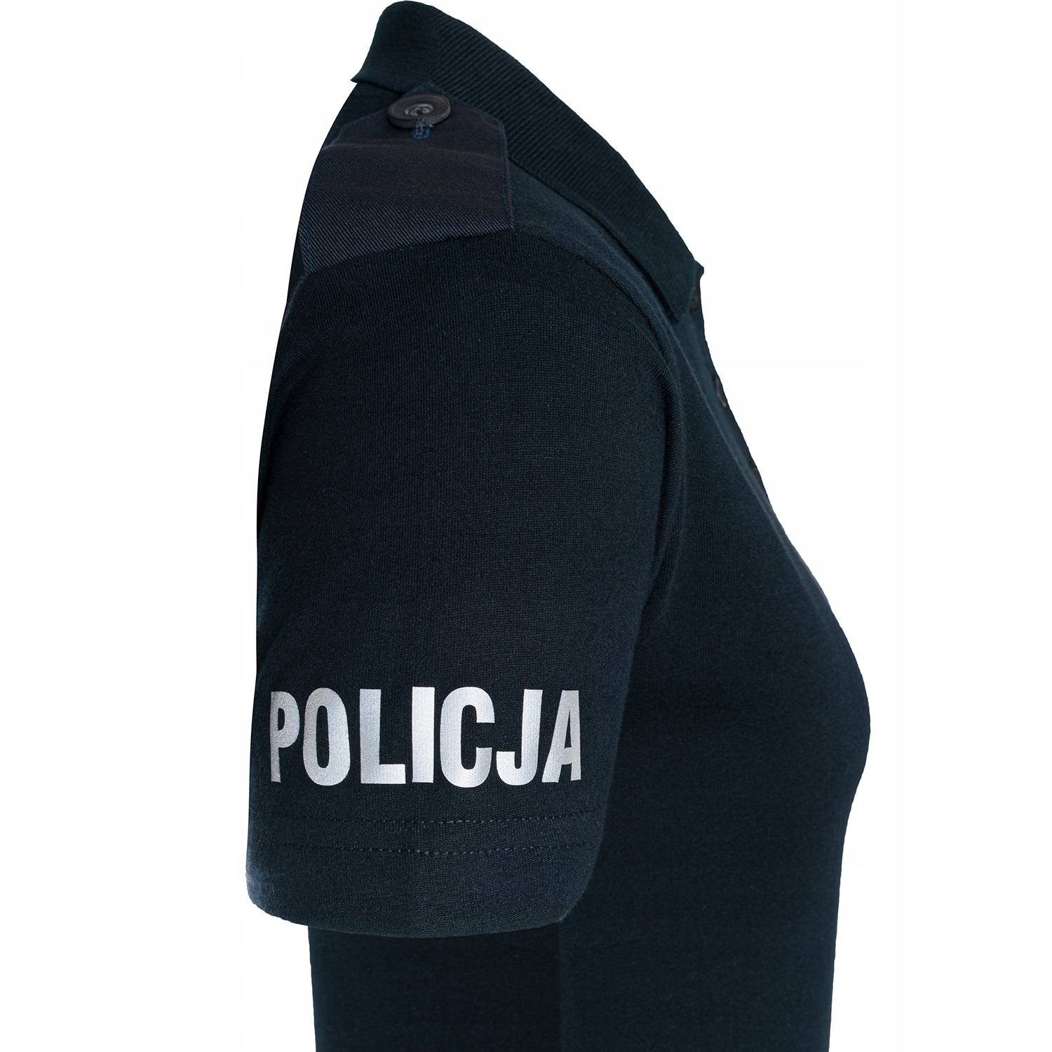 KOSZULKA DAMSKA Policyjna Polo POLICJA granatowa M Rękaw krótki rękaw