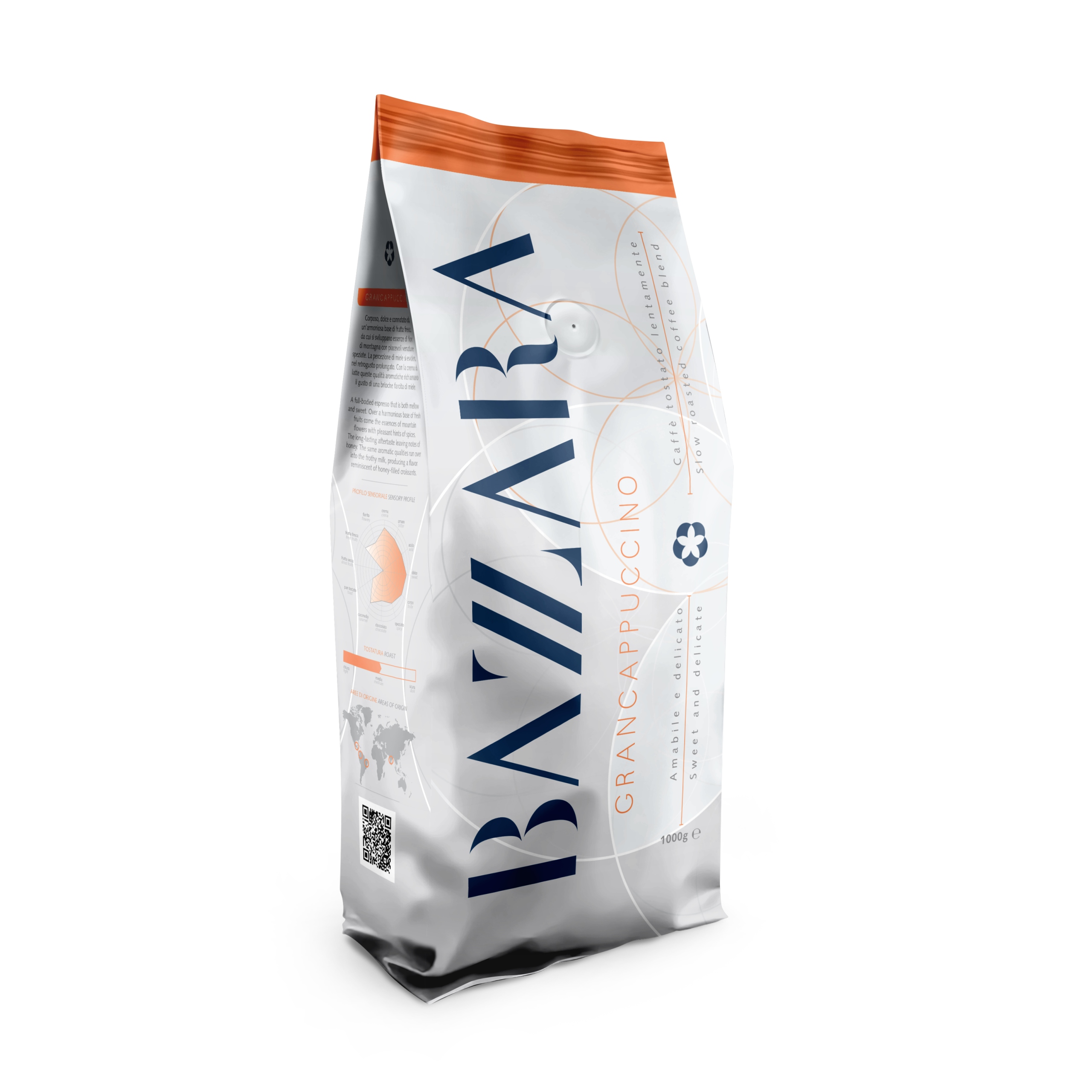 Levně Bazzara Grancappuccino 1 kg zrnková káva