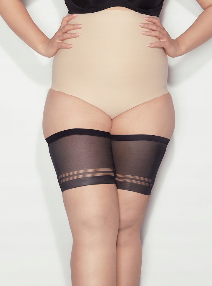 Páska Na Stehna Mitex Proti Odření S Silikonem Černá 3-66-70