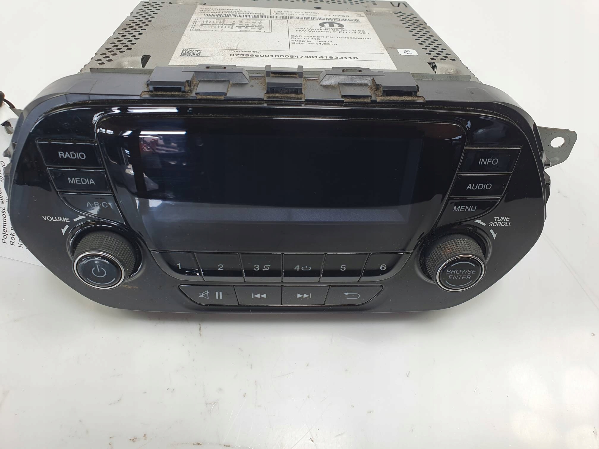 RADIO 07356609100 FIAT TIPO II