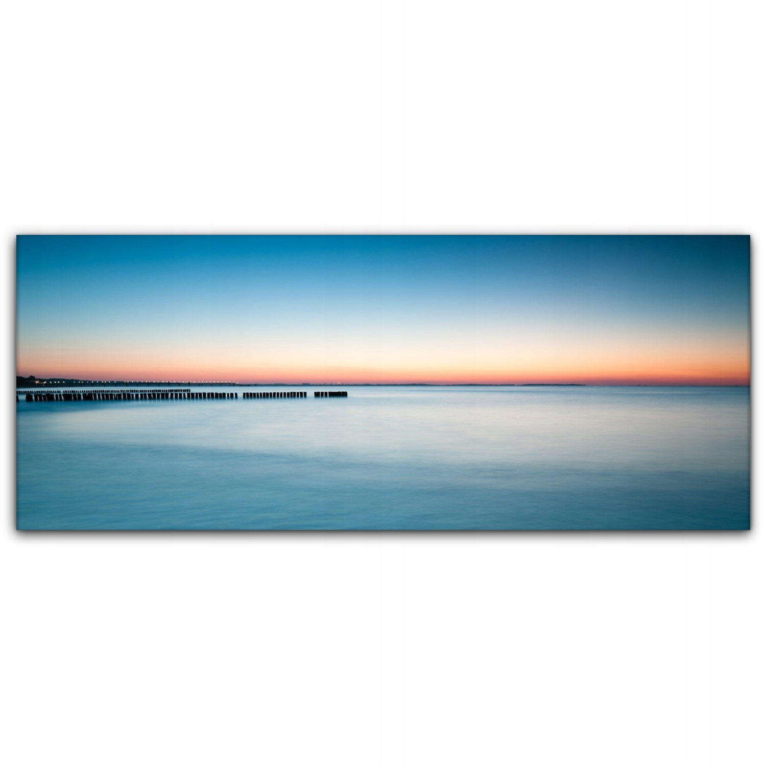 

Canvas na ramie ścienny 125x50 Ocean Zachód Słońca