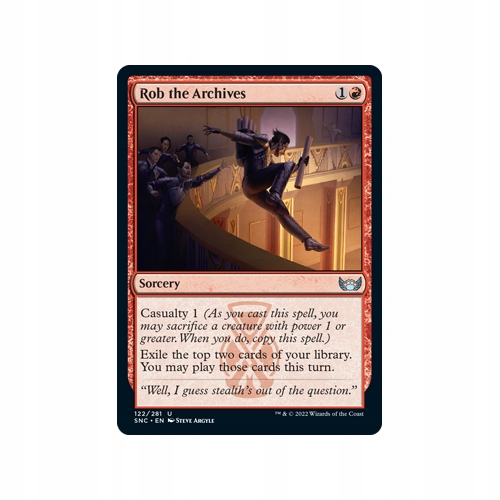 Mtg 2x Rob the Archives (Uncommon)