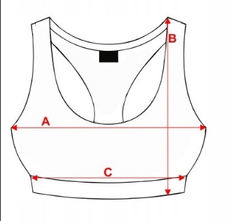 BIUSTONOSZ TOP treningowy USAPro Med r. 38 Model Med Sports Bra