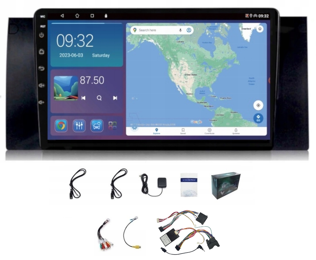 Rádio Navigácia Gps Bmw E53 2000-2006 Carplay Android Auto 2GB 64GB