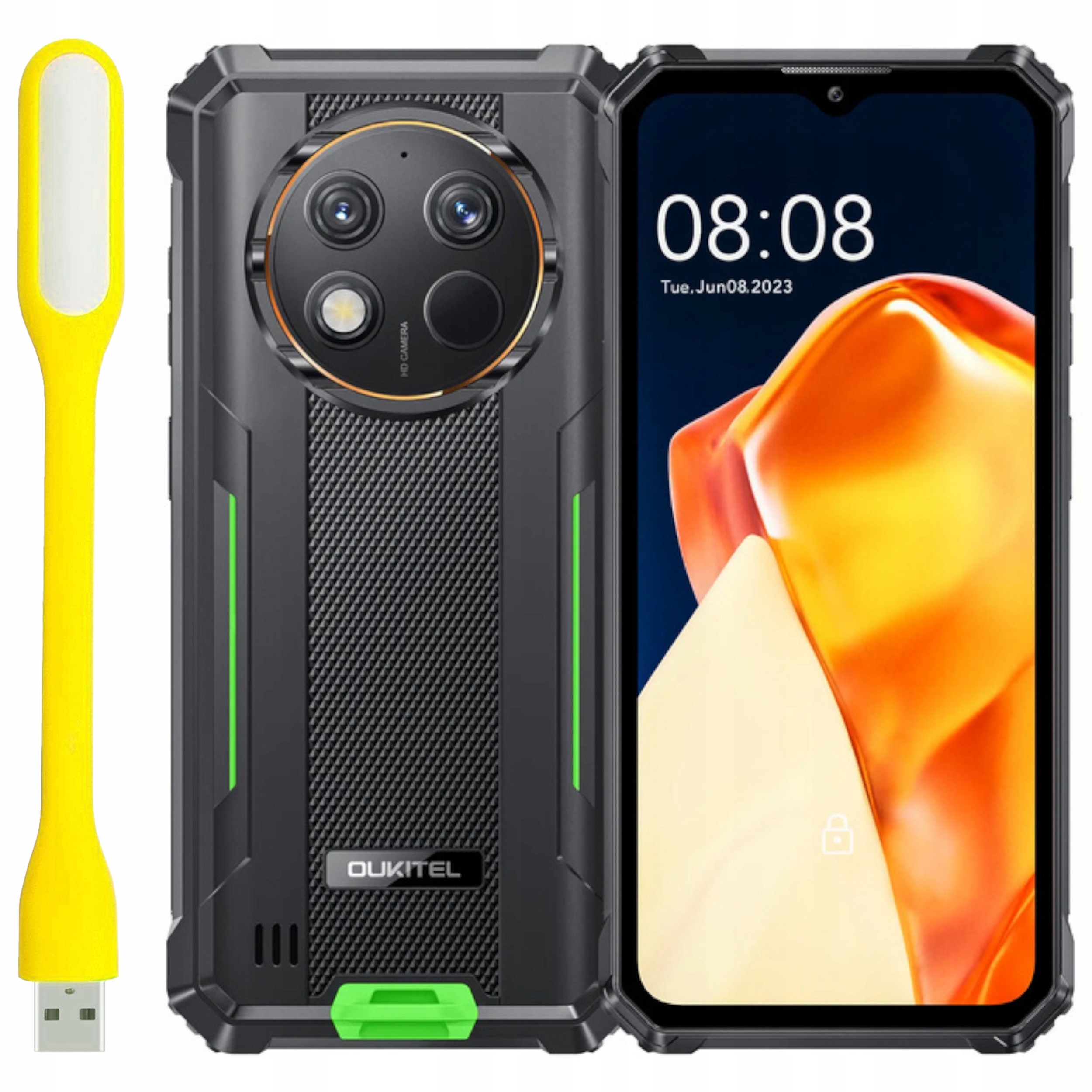 Pancerny Smartfon Oukitel G1 6/256 10600mAh 6,52" Android 14 Zielony