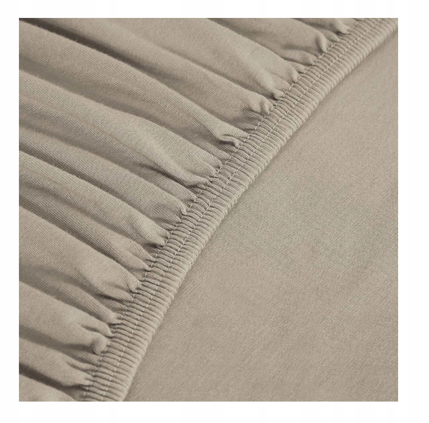 

Beż Prześcieradło Jersey Gumka 160x200