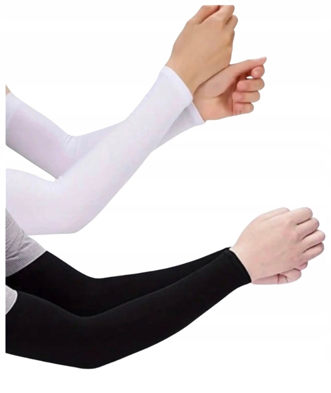 RĘKAW zakrywający tatuaż Mundur policyjny rower motocykl Czarny plus biały!