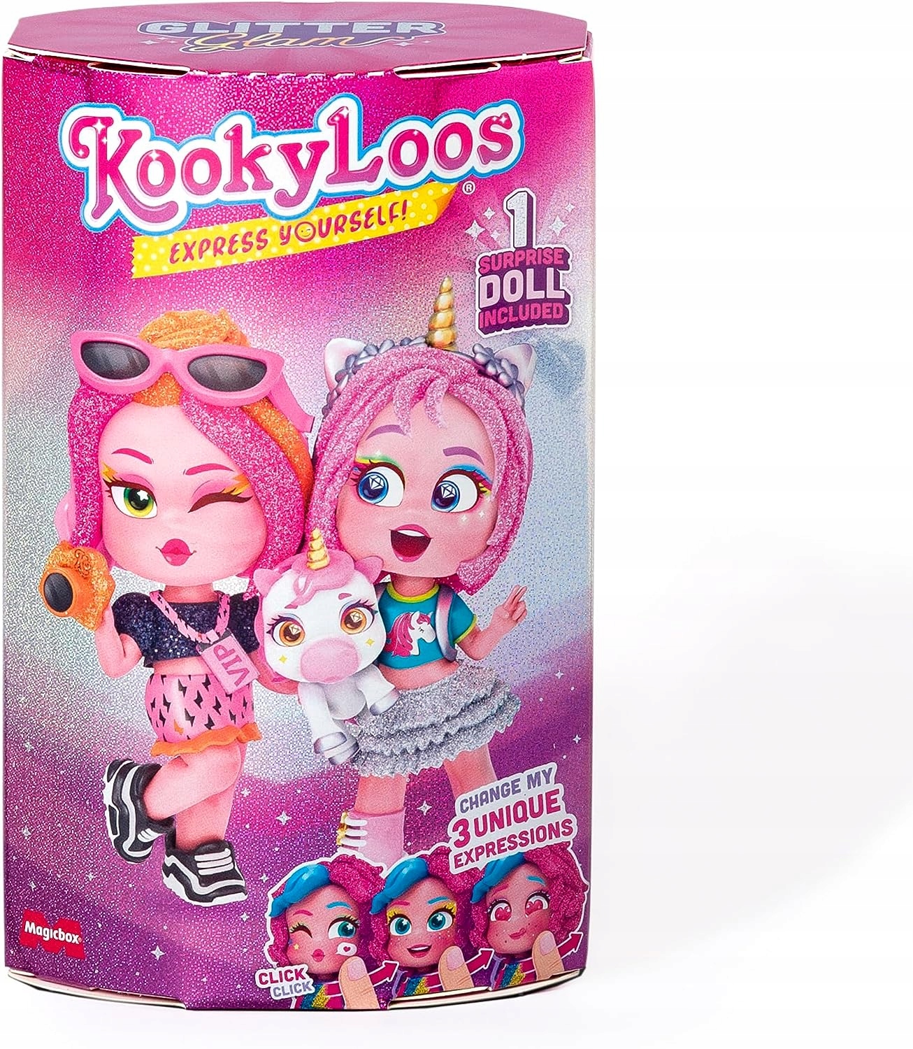 Kookyloos Seria 5 Laleczka w Tubie Glitter Glam