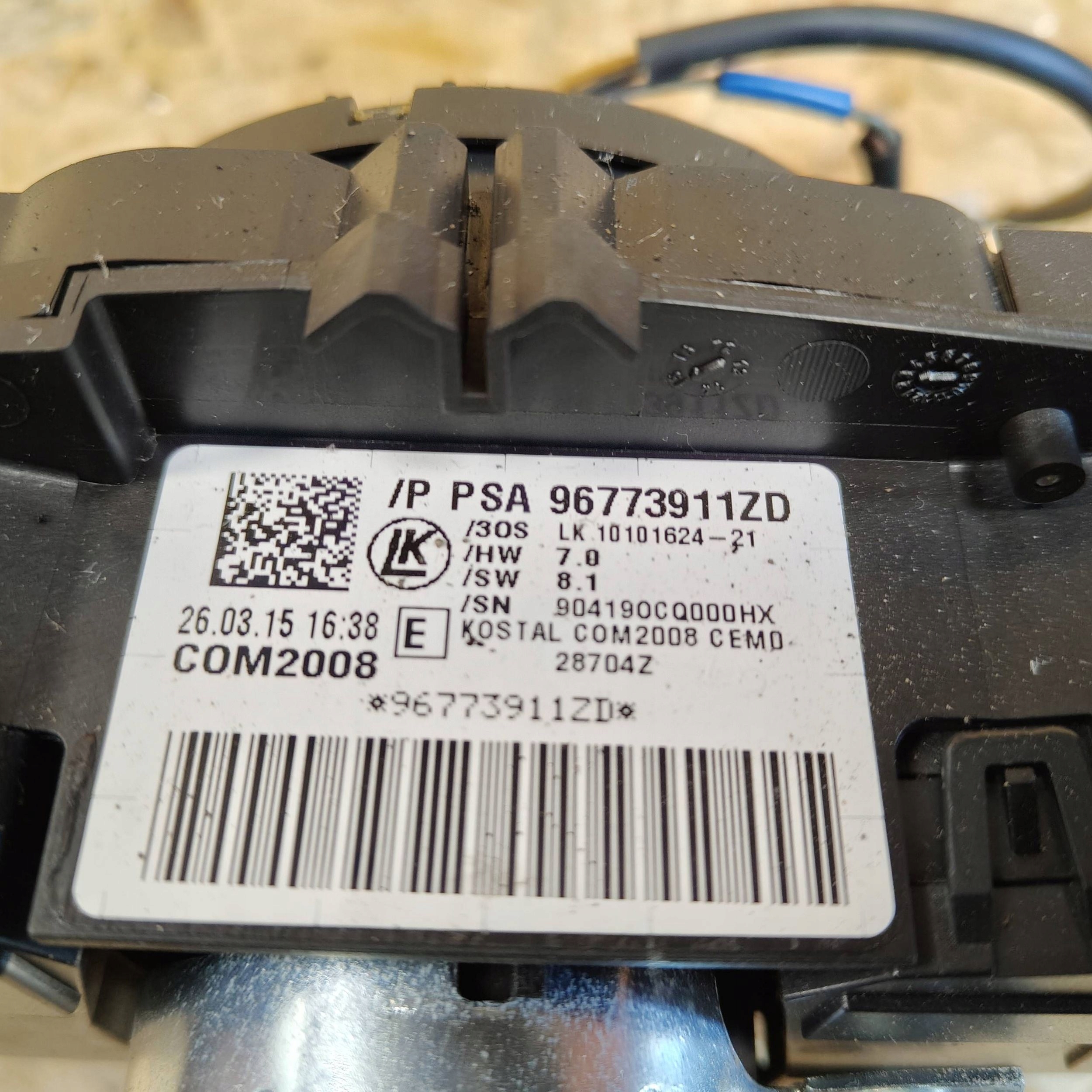 DEVIO LUCI TERGICRISTALLO TERGI Peugeot 3008 e 96773911ZD