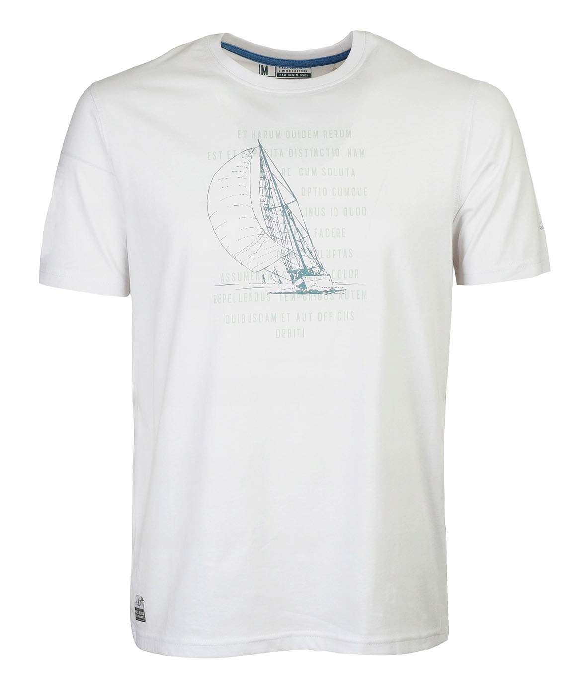 

T-shirt męski koszulka gruba bawełniana Sail