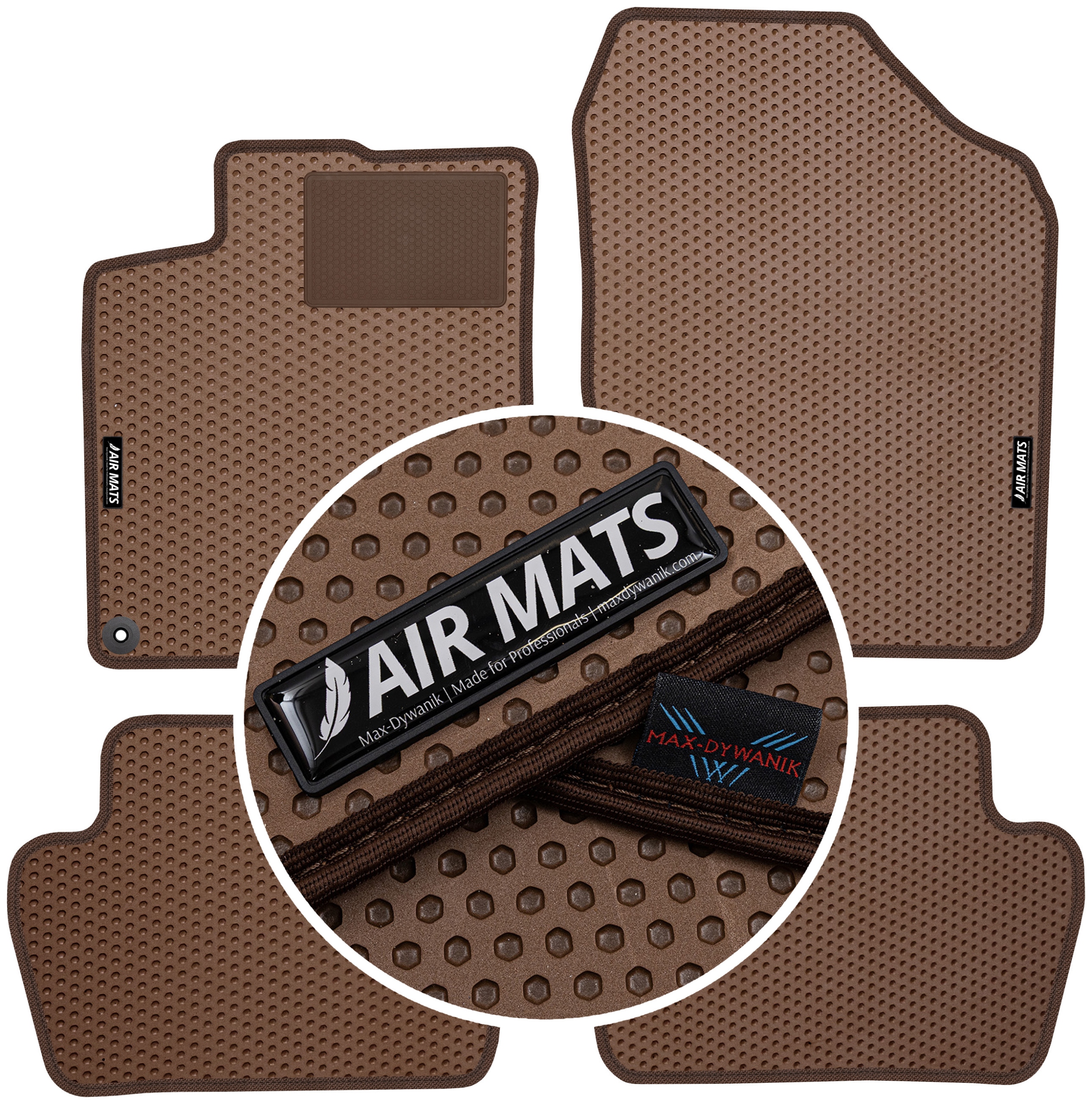 Citroen DS4 Hb 5D 2011-2015 Gumové autokoberce Air Mats Hnědé