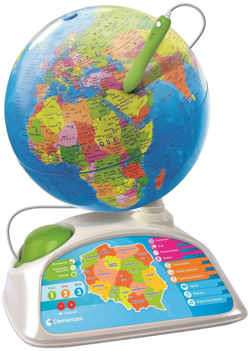 GLOBUS INTERAKTYWNY EDUGLOBUS APLIKACJA CLEMENTONI Kolor Wielokolorowy