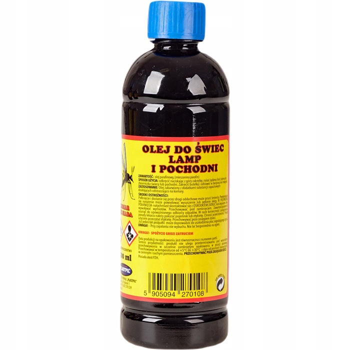 

Olej Do Świec Lamp Pochodni Odstrasza Komary 500ml