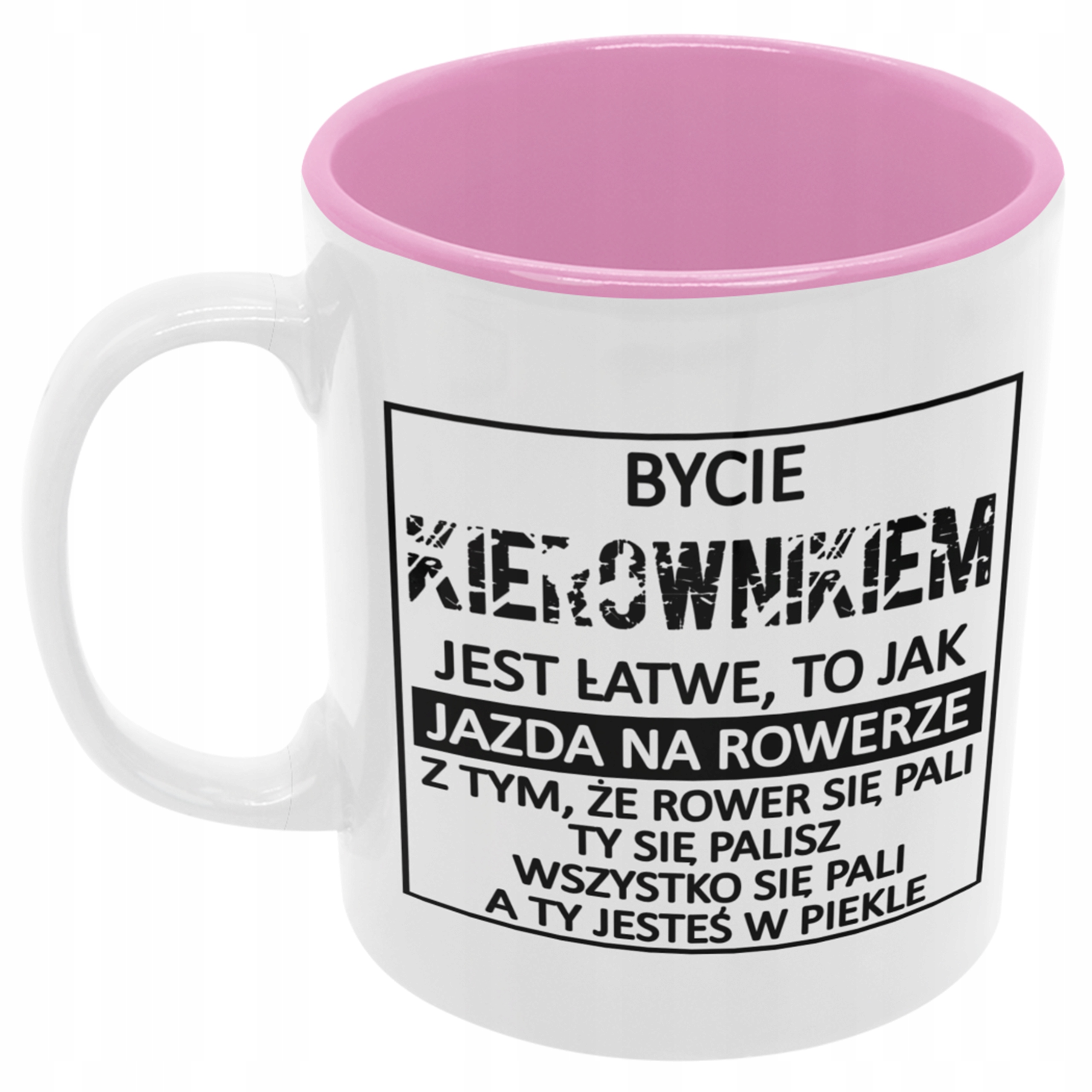 

Kubek Kierownik szefa kierownika różowy