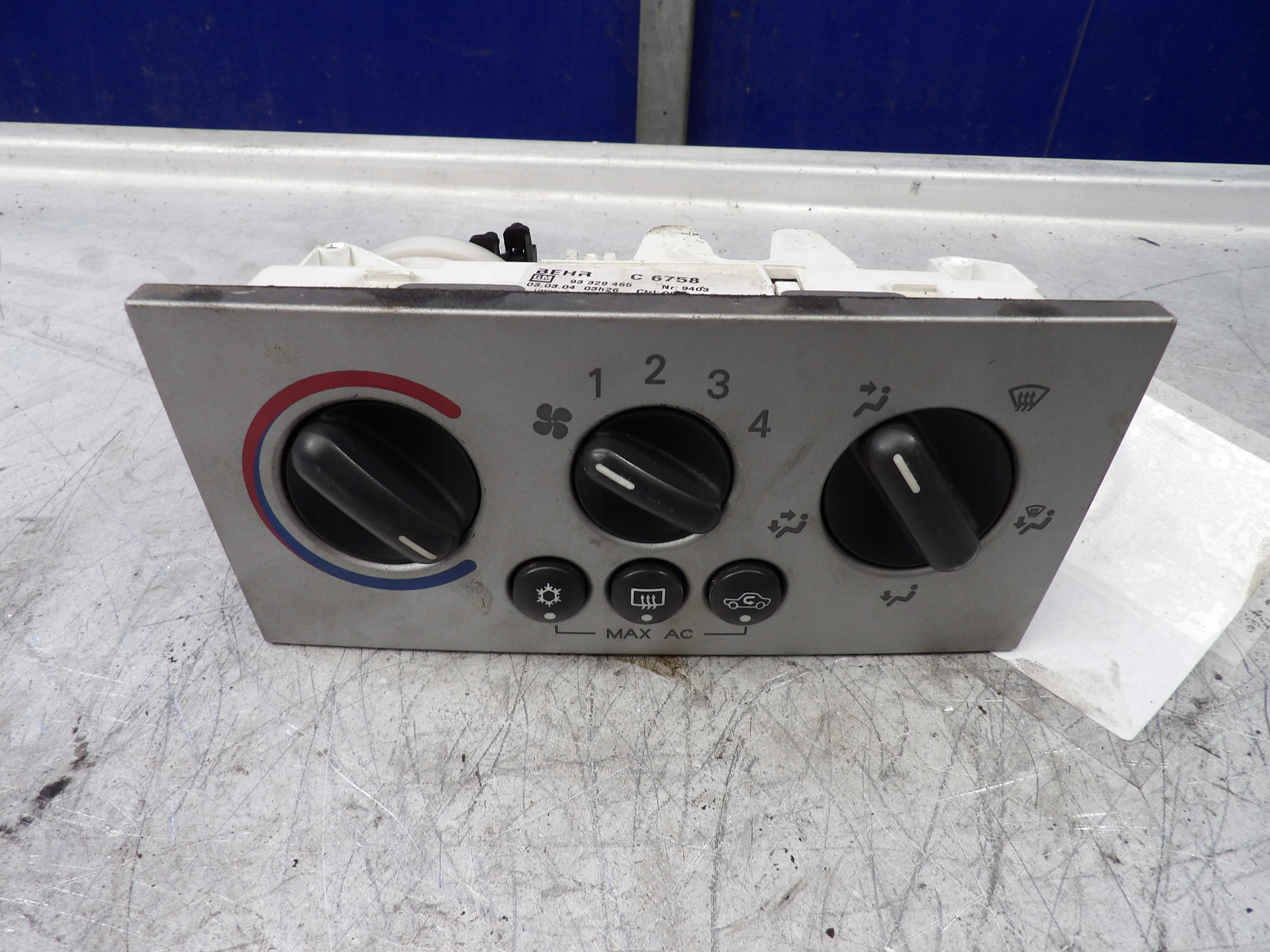 Opel Meriva A panel klími, klimatizaci 93329465 C6758