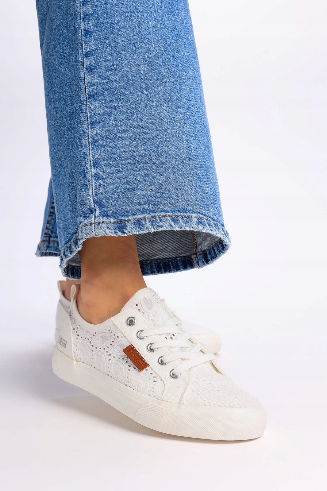 Dámské polobotky Big Star s potiskem W274925, bílé, velikost 37