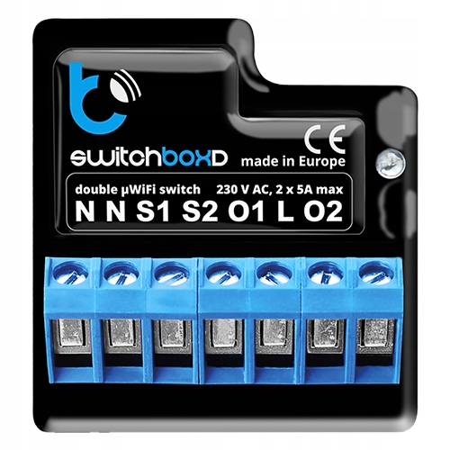 

Włącznik 2-kanałowy switchBoxD 230V WiFi Blebox