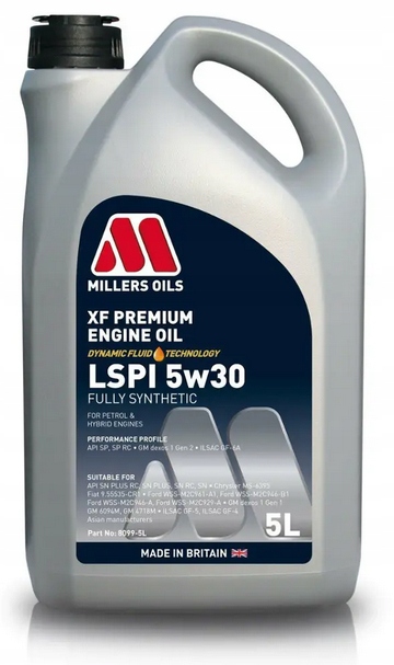 

5W30 Sn DEXOS1 5L Millers Oils Xf Longlife Lspi