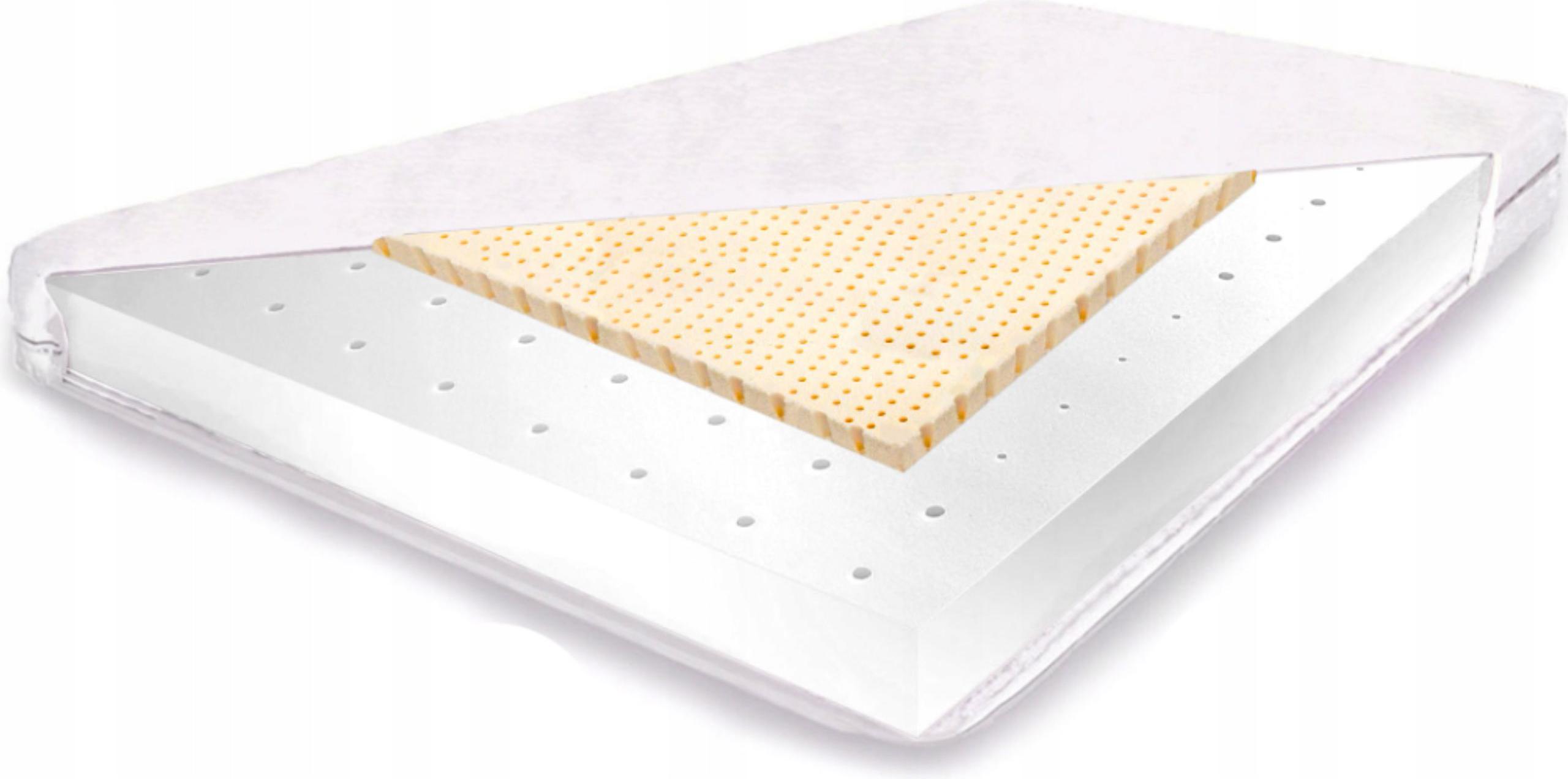 Materac piankowy 130x160 lateks elastyczny 21cm miękki hipoalergiczny H1