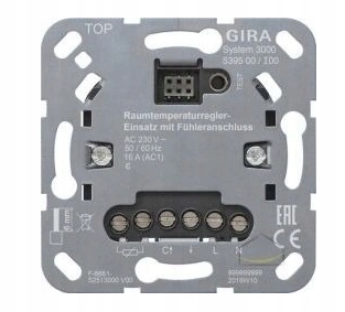 Gira 539500 Systém 3000 podomietkový regulátor teploty