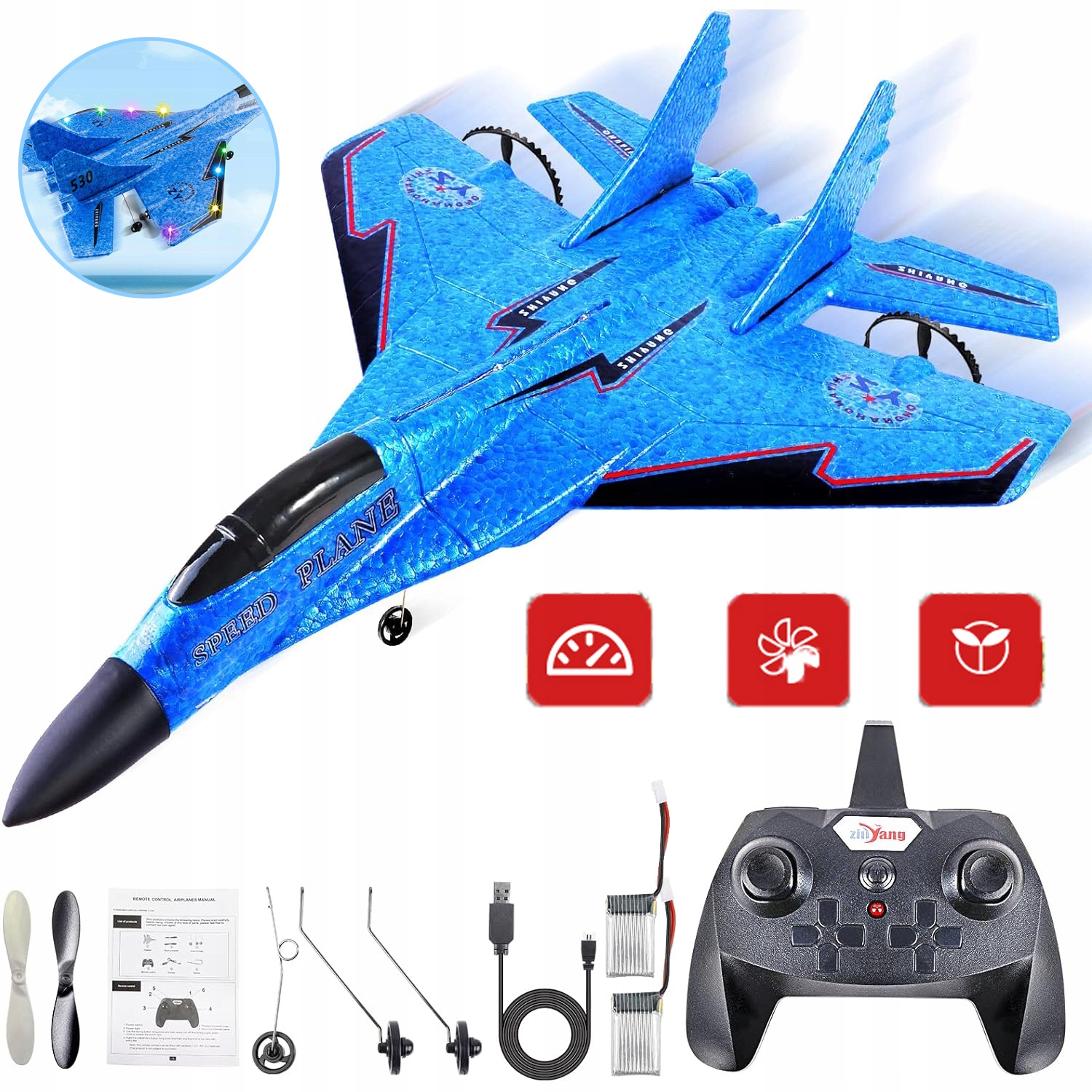 Rc Letadlo, Rtf 2.4 Ghz Dálkově Ovládaná Hračka Do Letadla S Dálkovým Ovládáním