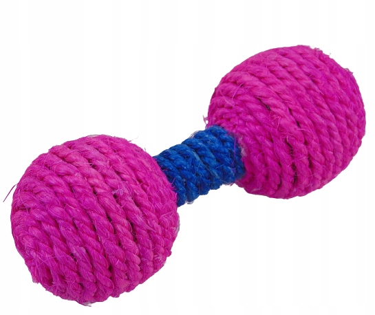 

Zabawka dla kota Drapak sizalowy Hantel 13cm
