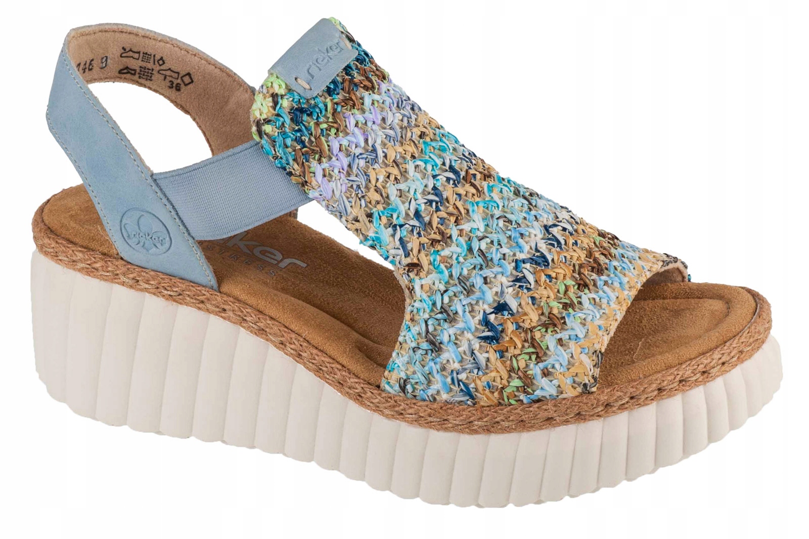 Rieker Sandals -41- Dámské sandály modré