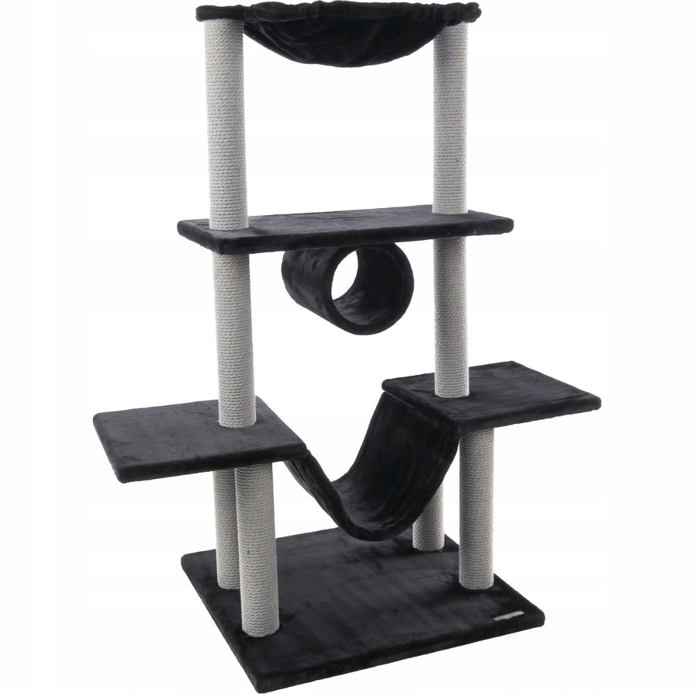 Levně Stojící škrabadlo Pro Kočky Hamza Černá, 122 cm