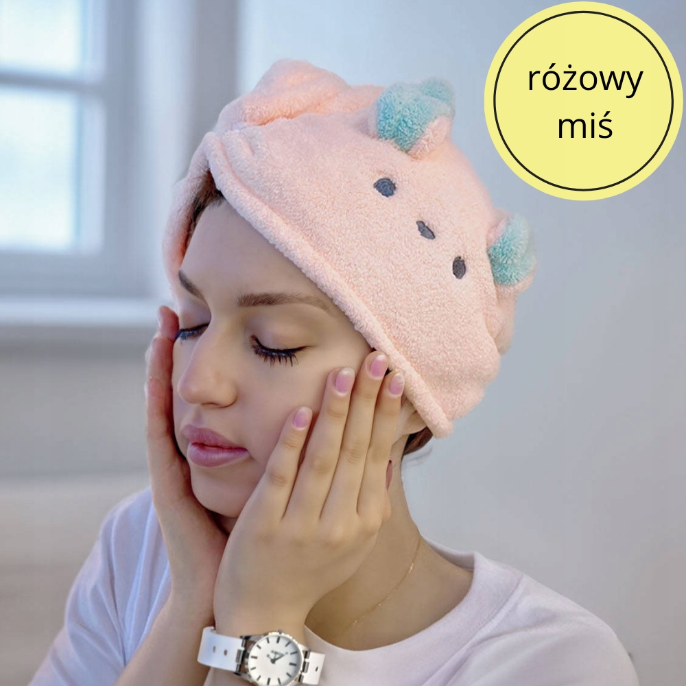 Ręcznik na głowę turban z mikrofibry do włosów Marka bez marki