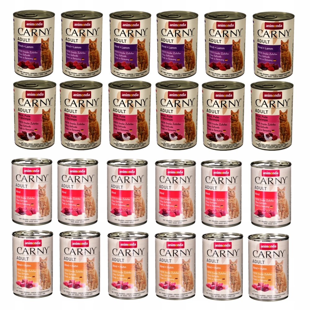 Animonda Carny Adult mix smaków mokra karma dla kota puszka 24x400g