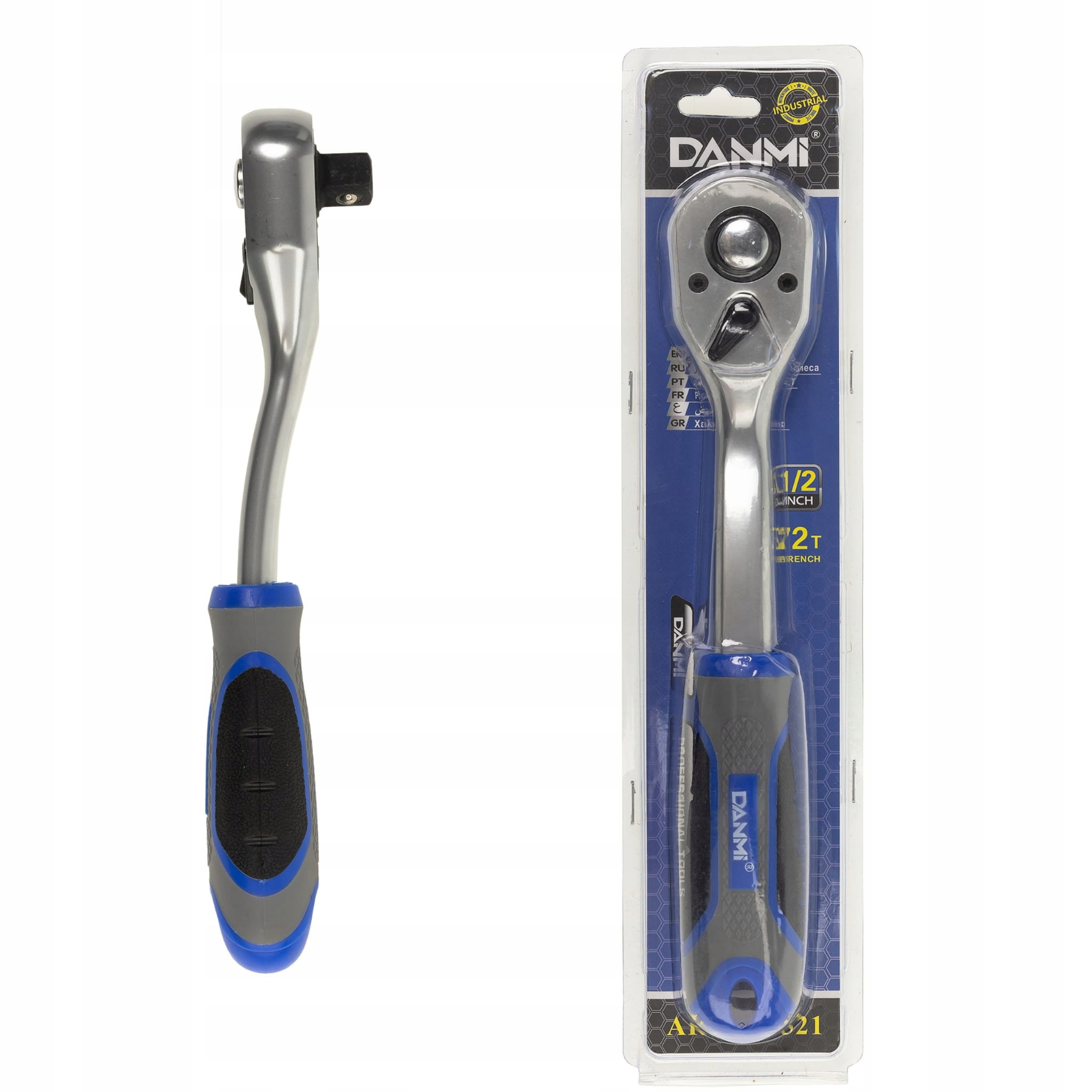 Grzechotka Wygięta 1/2" Cala 72T