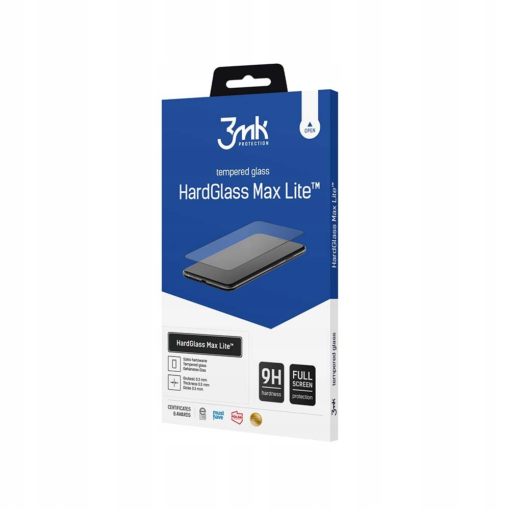 Szkło hartowane 3mk HardGlass Max Lite Black na Xiaomi Redmi 14C Xiaomi