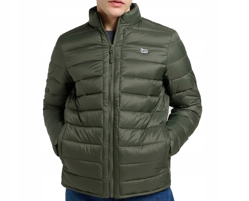 Bunda Lee Stand Collar Puffer Jacket Olive XL
