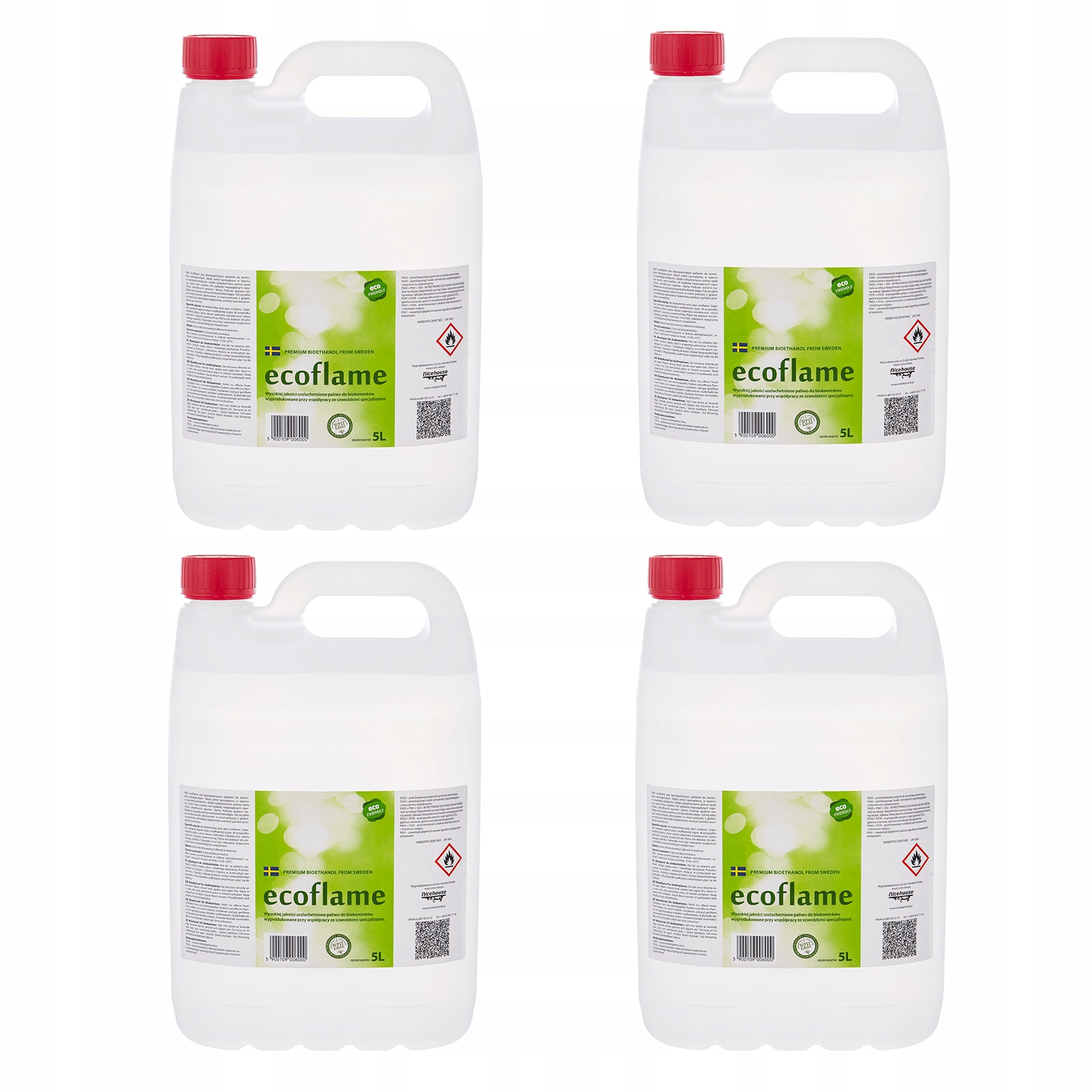 

Ecoflame 4x 5L biopaliwo II generacji. Biokominek
