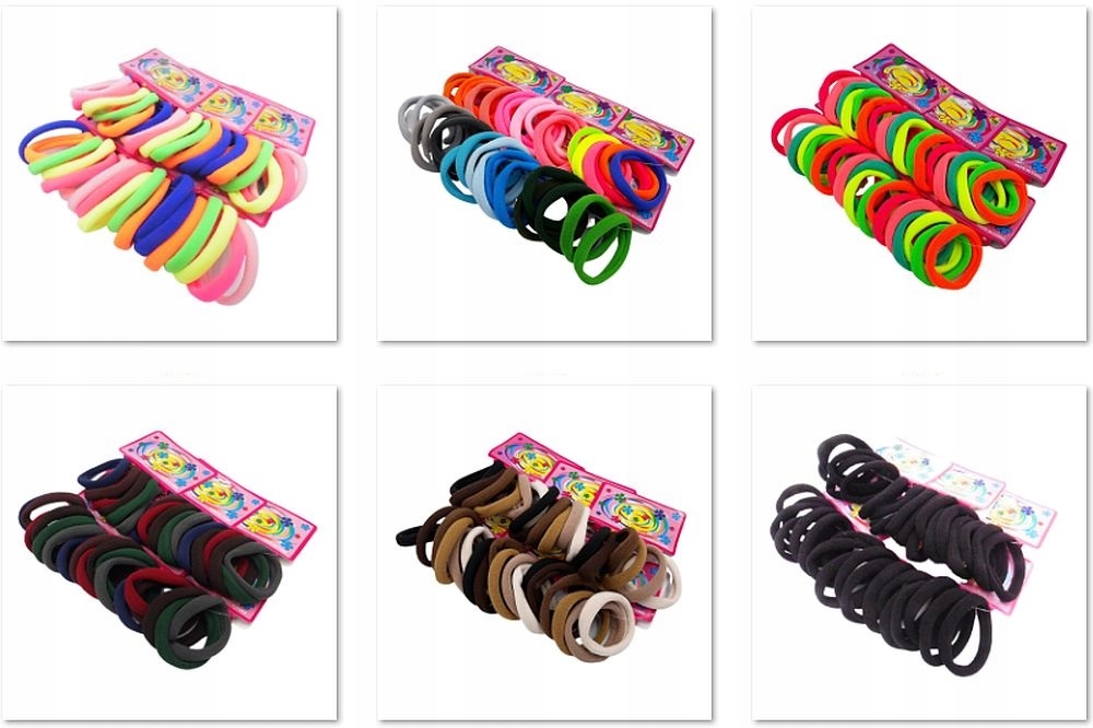 (aurora) G260a GUMKI zestaw 6 szt, grube, CZARNE Marka Inna marka