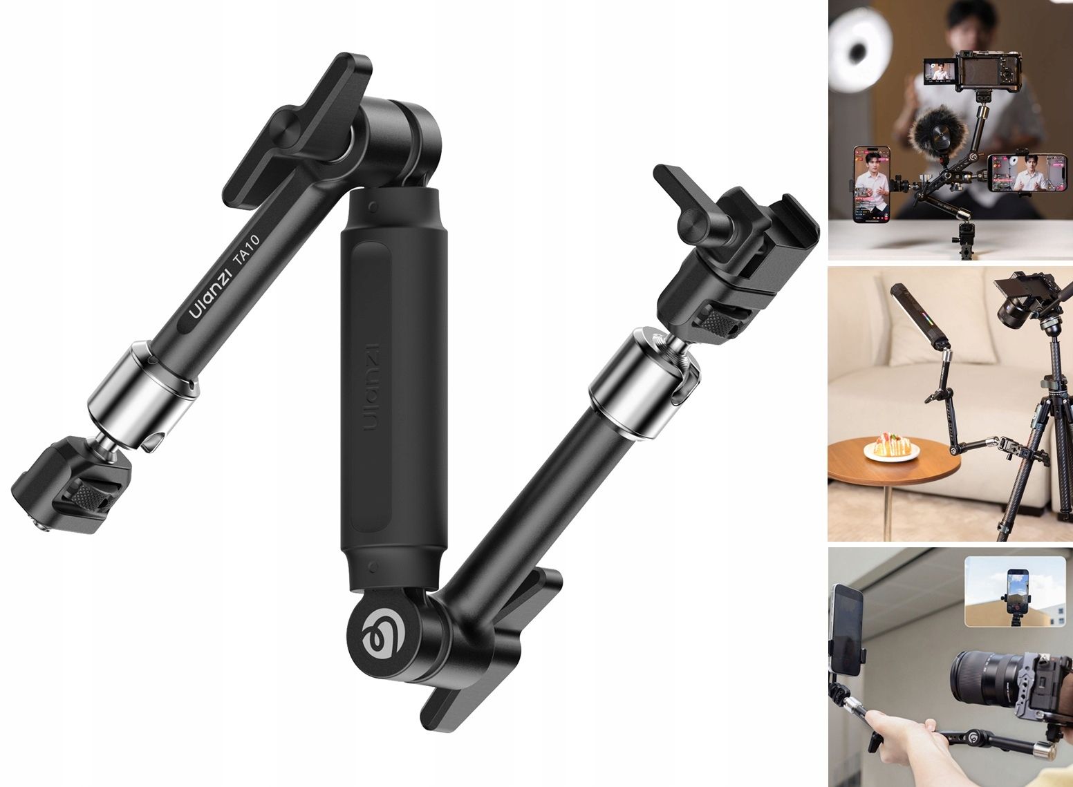 Montážní rameno Držák Magic Arm Ulanzi TA10 3-sekce 43 cm do 4,5 kg Kov